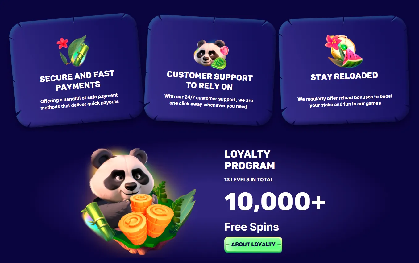Loyaal en verantwoord spelen bij Spin Panda