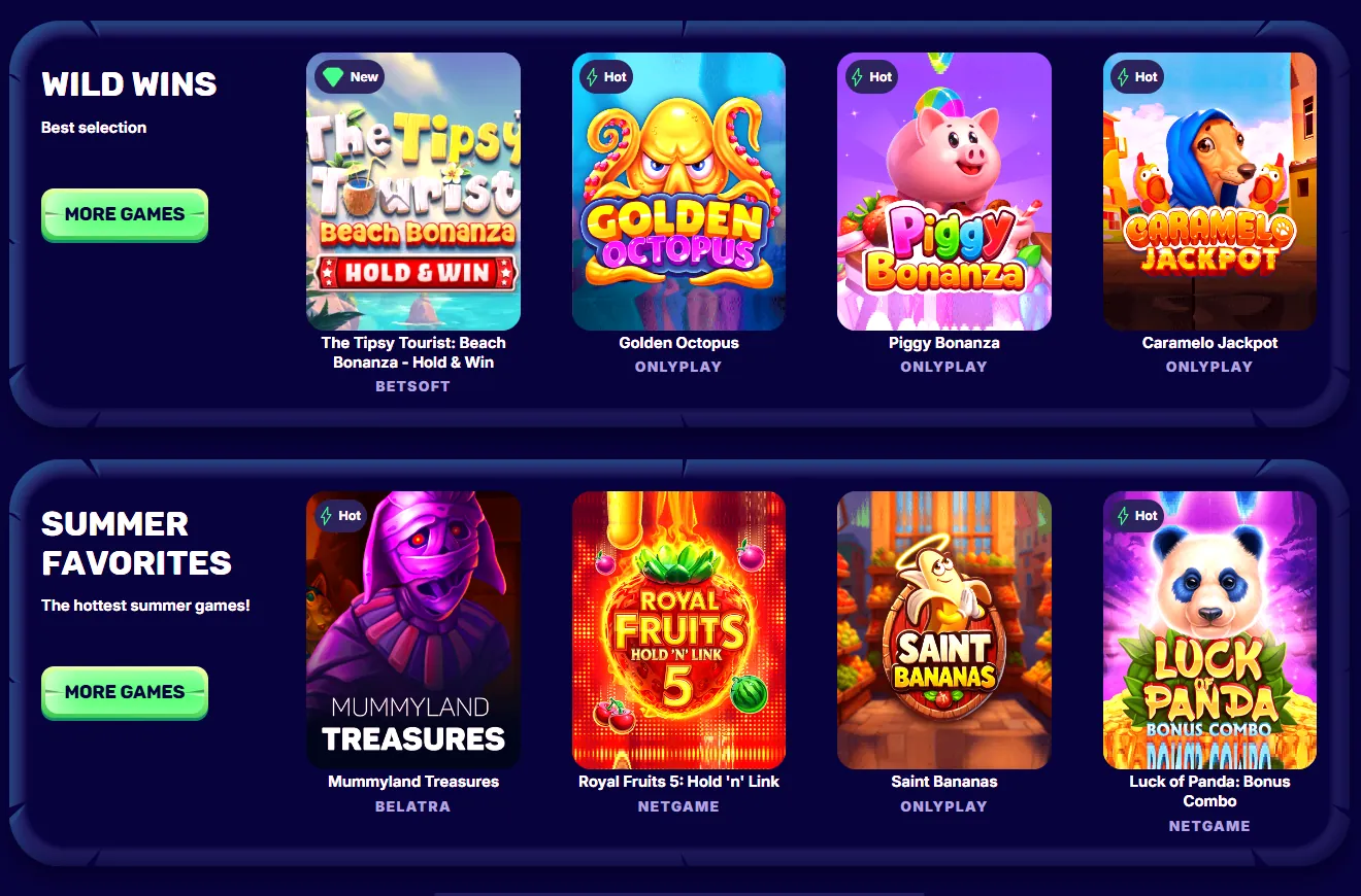 Overzicht van winsten bij Spin Panda spellen